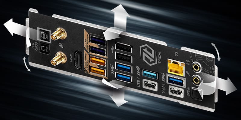 Flexible Integrated I/O Shield